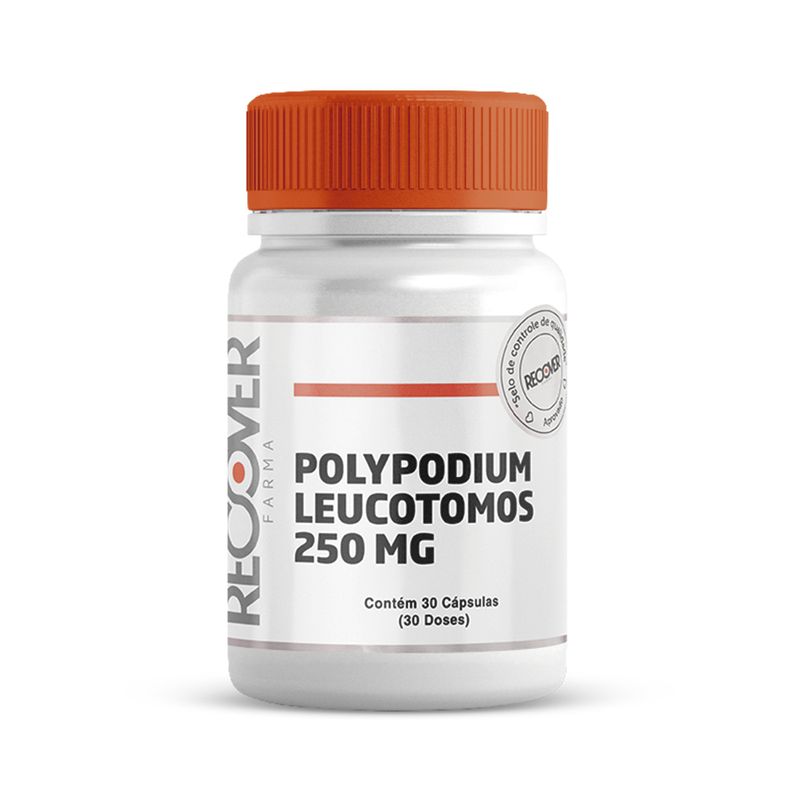 Polypodium Leucotomos 250mg - 30 Cápsulas (30 Doses) - Recover Farma