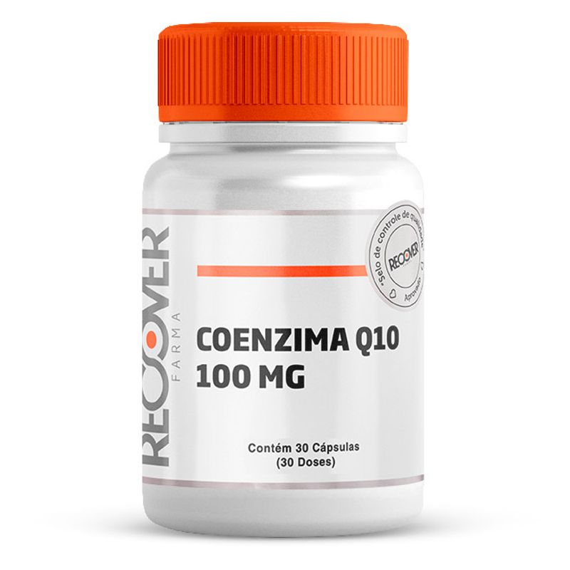 Coenzima Q10 100mg 30 Cápsulas 30 Doses Recover Farma 4645