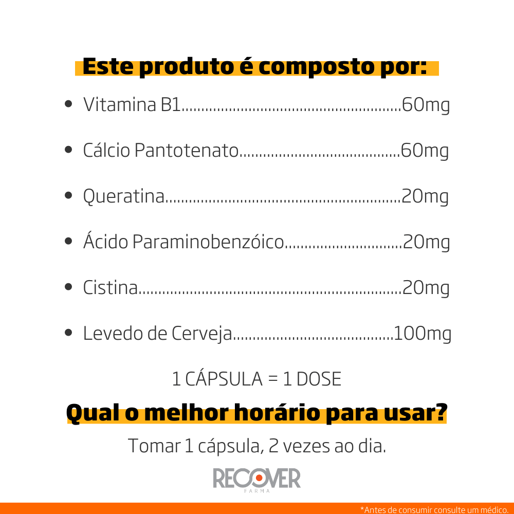 Castanha da Índia 500mg - 60 Cápsulas (60 Doses) - Recover Farma