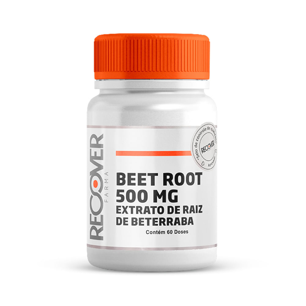 Beet Root 500mg - Extrato de Raiz de Beterraba - 60 Cápsulas - Recover ...