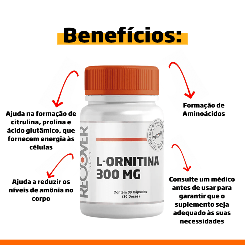 L-Ornitina-300mg---30-Capsulas--30-Doses-