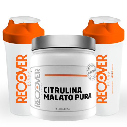 Kit L-Citrulina Malato 250g com 2 Coqueteleiras