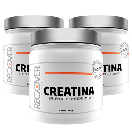 Kit com 3 Creatina Monohidratada Pura 250g