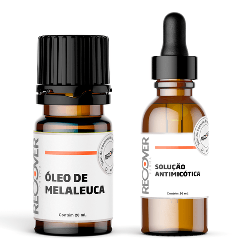 Kit com Óleo de Melaleuca e Solução Antimicótica
