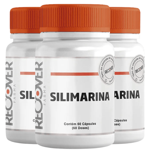 Kit com 3 unidades de Silimarina 200mg  60 Cápsulas