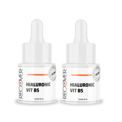 KIT com 2 unidades do Sérum Hialuronic Vit B5 (Ácido hialurônico + Vitamina B5 + Aloe Vera) 20 mL