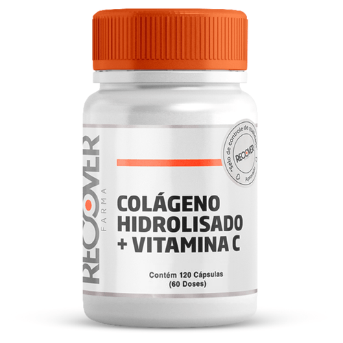 Colágeno Hidrolisado 500mg com Vitamina C 300mg 120 Cápsulas