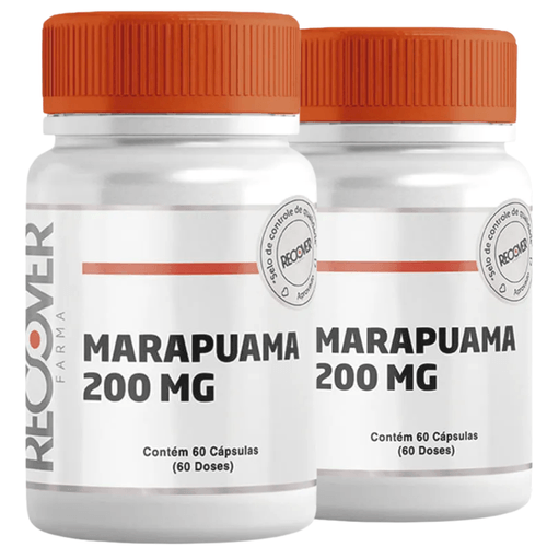 Kit com 2 unidades de Marapuama 200mg 60 Cápsulas