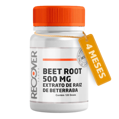 Beet Root 500mg (Extrato de Raiz de Beterraba) 120 Cápsulas