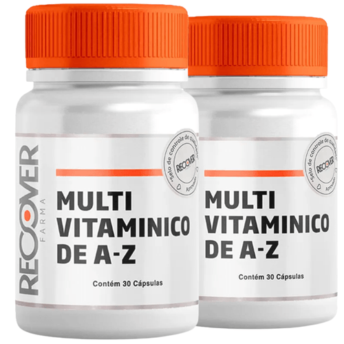Kit com 2 unidades de Multivitamínico A-Z 30 Cápsulas