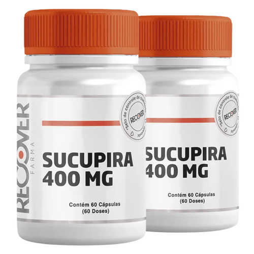Kit com 2 unidades de Sucupira 400 mg 60 Cápsulas